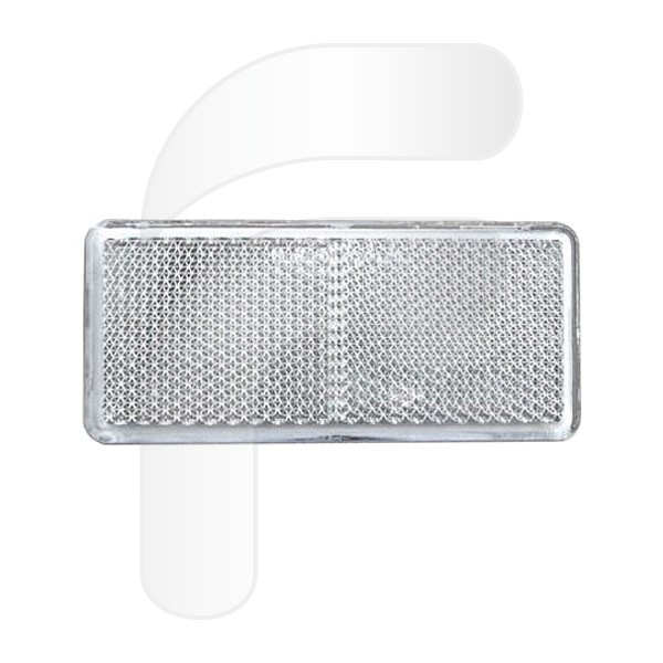 REFLECTORS 105 X 50 MM WHITE WHITE RECTANGLE 